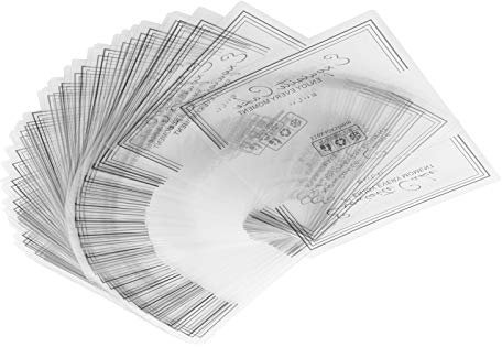 Akozon 100PCS Clear Mousse Cake Boards - Rectangular Plastic Base for Layered Cakes, for Pastry Presentation & Baking