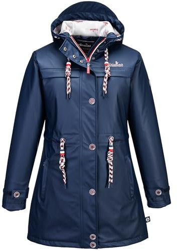 SCHIETWETTER Damen Regenjacke Schmollmund Skadi, Friesennerz, 100% Winddicht, wasserdicht, verschweißte Nähte