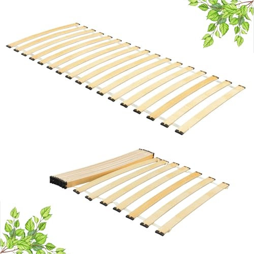 INNOVAHOME Rollrost 140x200cm - Zweiteilig (2x70cm) - 2x18 Flexible Latten – Stabiler Lattenrost 140x200cm Mit Dämpfungspads - Tragkraft bis 290kg - Langlebig & Einfache Montage inkl. Schrauben