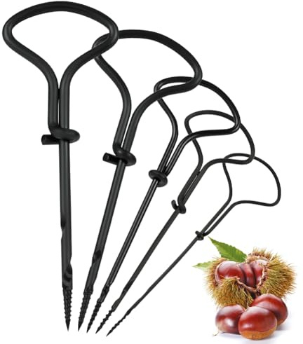 Ainiv 5-Piece Chestnut Drill Set, 1.5-5mm Drill Chestnuts, Chestnut Craft Set Children, Chestnut Figures Craft Set, Wood Drill Hand Drill for Chestnuts, Acorns, Cotton Balls, Cork