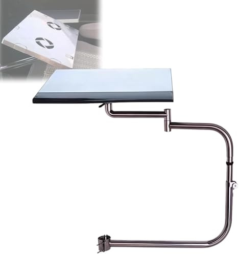 Support ergonomique réglable pour clavier – Support inclinable à 360° pour ordinateur portable avec pince de chaise pour un confort et une productivité améliorés