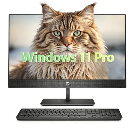 HP ProOne 600 G5 Tout-en-Un Ordinateur de Bureau, avec écran 21,5 Pouces, Intel Core i5-9500T, 16 Go de RAM, SSD 256 Go, Clavier QWERTY américain, WiFi, Bluetooth, Windows 11 Pro (reconditionné)