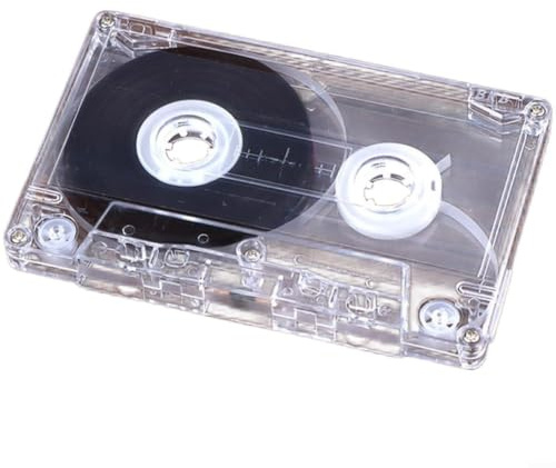 Tomt magnetljudbandskassett 45/60/90 minuter, transparent röstinspelningsplatta för musik och dataarkivering, kompakt lagringsmedium (45 minuter)