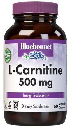 BlueBonnet Nutrition L-Carnitine Tartrate 500 mg, 60 Capsules