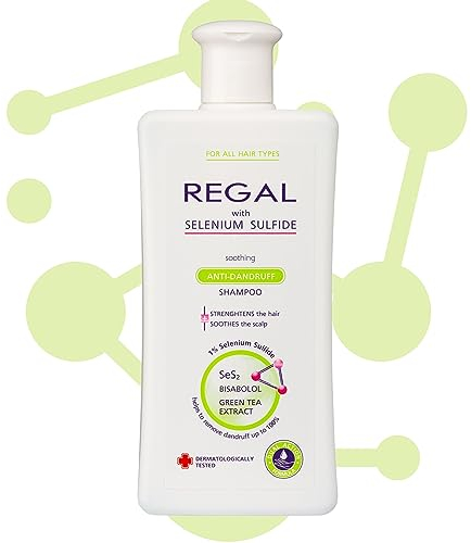 REGAL | Beruhigendes Anti-Schuppen-Shampoo für alle Haartypen | Grüner Tee | Haarstärkung | Gesundes, sauberes und glänzendes Haar | Gesundes, gepflegtes und hydratisiertes Haar | 200 ml