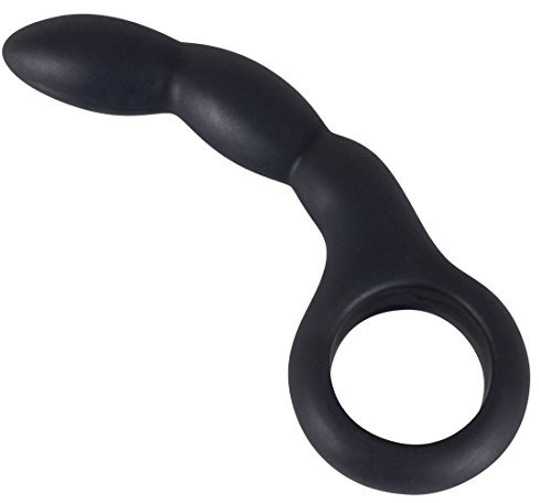 You2Toys Anal Dildo - softer Analdildo für Männer, Frauen und Paare, Butt Plug für intensive Stimulation, Silikon-Analtoy mit Rückholring, schwarz