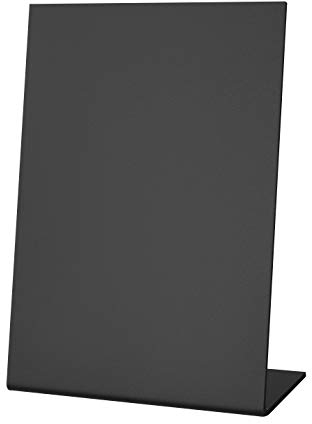 Sparpack 10 x beschreibbare Tischkreidetafeln A5 + 1 Kreidemarker - hoch und quer nutzbar - ideal als Menütafel in der Gastronomie oder als Tischaufsteller - Angebotstafel - Tischtafel