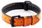 Brute Strength Hundehalsband aus Leder - Orange - XXL - 66-73 cm