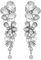 LJFEA Clip Ohrring für Damen, Kristall, Wassertropfenform, Quaste, Ohrclips, Strass Ohrclips Modische Ohrringe Non Piercing Hochzeit Brautjungfer