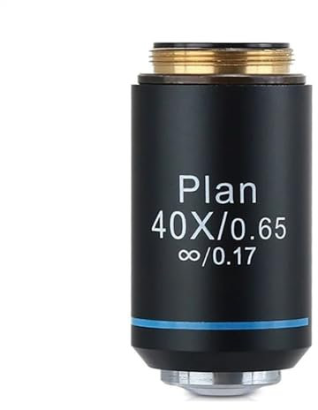 Mikroskop 40X 195 plan objektiv RMS 20,2 mm gränssnitt Akromatiskt mikroskop objektiv för biologiskt mikroskop