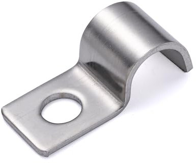 FamlTol 50 Stk Kabelschellen Hochleistungs Einzelloch Kabelschellen Metall, Kabelhalter Kabelclips Für Kabel Unterputz Installation Ø 8 mm