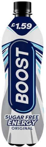 Boost Energy Sugar Free Pack of 12 x 1L Bottles