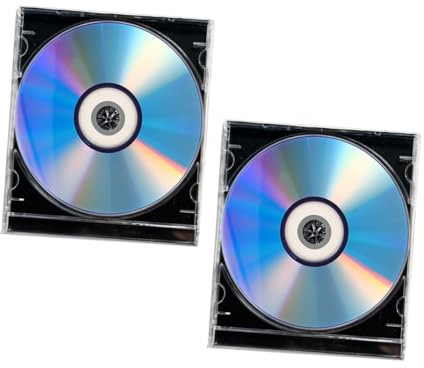 CONGARTENO 2 Juegos Discos CD-r Grabables con Caja Alta Capacidad para Grabación de Música y Audio Calidad de Sonido Clara y Estable Protección Mejorada de Datos para Almacenamiento de