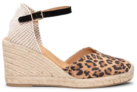 miMaO. Espadrilles à talon haut en cuir avec Technologie de Confort. Fabrication artisanale