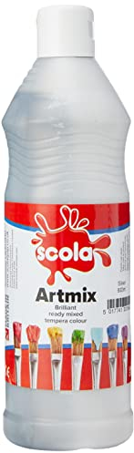 Scola Artmix einzelne Metallicfarbe, silber, 600 ml