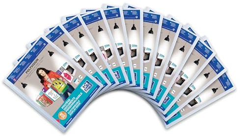 Oxford Sicht-Buch A4, Polyvision, Präsentations-Mappe mit 20 Hüllen, transparent, farblos, 12 Stück