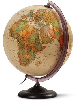 Q-Connect - Globe Type Antique Géographique Diamètre 30cm 71692