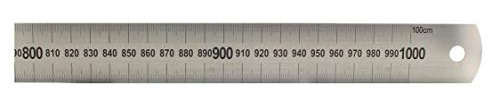 hedue® Règle en acier B115 - Reglet metallique pour mesurer, tracer et découper, regle metal 150 cm