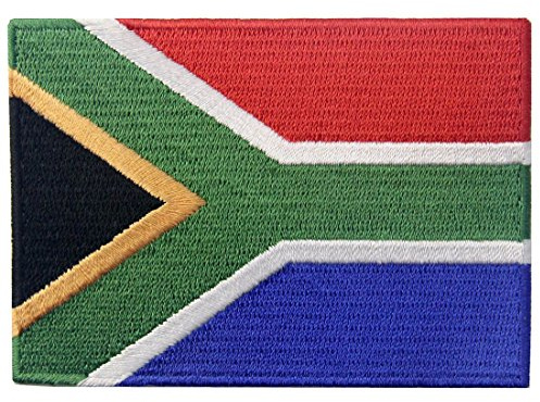 Sydafrika flagga lapp broderad afrikansk applikation strykjärn på sy på nationellt emblem