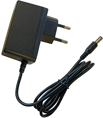 LEYF Alimentation Universelle 5V 2A DC, AC 100-240V 50/60Hz, Adaptateur, Alimentation Enfichable/Longueur de câble 115cm (fiche Jack 5,5-2,5mm) Compatible avec Box TV,Bandes LED, routeur, caméra