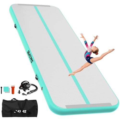 Colchoneta Gimnasia Air Tumbling Mat Ritmica 2/3/4/5/6 m Hinchable 10/20cm Gruesa Colchoneta Deportiva Uso doméstico/Entrenamiento/Rodar/Saltar/Fitness/Yoga/Entretenimiento acuático