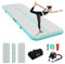 Aufblasbare Tumbling Matte,5m hellgrüne Air Matte Tumble Track Turnmatte Gymnastikmatte mit Luftpumpe für Zuhauseg/Taumel/Cheerleading/Wasser