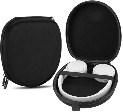 Linkidea Étui de transport pour casque compatible avec JBL Live 460NC, Tune 500/510BT/520BT, étui de voyage de protection rigide de rechange (noir)