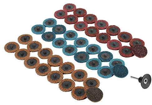 45 pezzi 2 180/320/400 disco abrasivo abrasivo disco lamellare mola per lucidatura rosso giallo blu per costruttori di officine domestiche