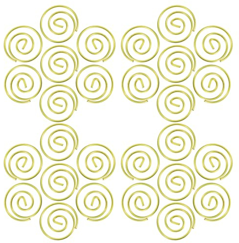 Hemobllo 100 Pièces Pinces à Documents Rondes en Fer pour Tri de Fichiers et Utilisation Quotidienne, Trombones Ronds Modernes et Professionnels pour Planners