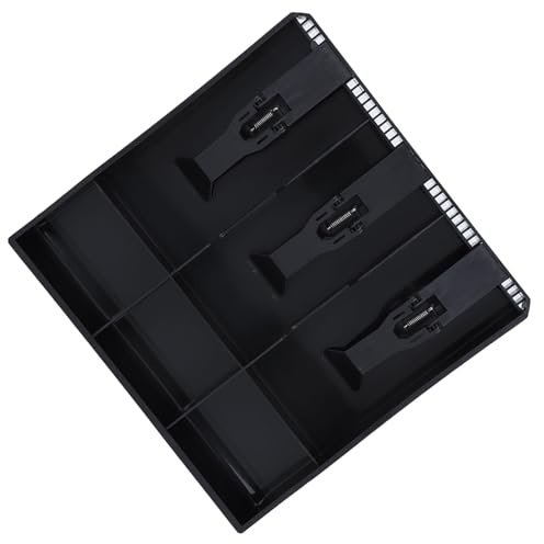 Cash Box Cash Drawer Register Insert Tray Replacement 3 Bills 3 Coins for Petty Cash Money Storage Box(Black)