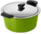 KUHN RIKON HOTPAN Kochtopf mit Deckel mit Thermoschüssel zum Essen warmhalten, Grün, 1 Liter, 14 cm, dampfgaren, warmhalten, induktionsgeeignet, Edelstahl, Stainless Steel