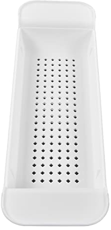 Plateau de Baignoire Support Rangement Baignoire Plateau de Rangement télescopique pour Serviette, vin pour Bougie (Blanc) Plateau de Baignoire Extensible Blanc Badewannenbretter