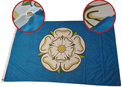 NWFlags 5ft x 3ft Yorkshire Flag | Outdoor Heavy 110d Knitted Polyester | for Flagpoles