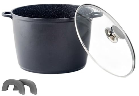 Gemüsetopf 28cm Aluguß beschichtet Kochtopf Suppentopf