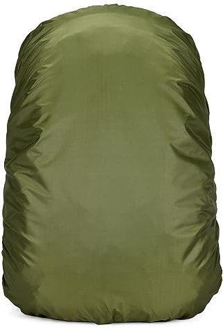 Lukery Housse de Sac à Dos Imperméable Anti-Pluie, Lot de 2 Housse de Pluie Sac à DosHousse de Protection Couverture Anti Pluie Poussière pour L'extérieur Voyage Escalade (XS,Vert Militaire)