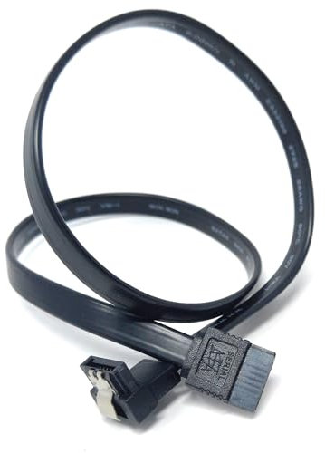 DRUT 1pcs. 90 Degree Right Angle SATA III 6.0 Gbps Data Cable, 50cm, Compatible With SATA HDD, SSD, CD Driver, CD Writer