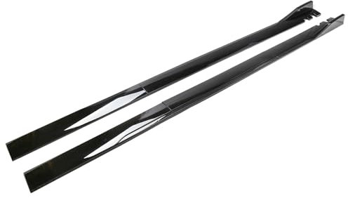 HUANGLDGS 2 Piezas Faldón Lateral del Coche para BMW M5 (E60) 2005 2006 2007, Faldón Lateral para Automóvil Coche Faldones Laterales Accesorios Coche,Black