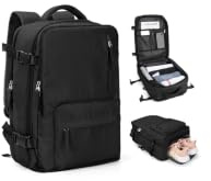 SZLX Zaino Ryanair 40x30x20 Borse da Cabina per Wizz Air 40x30x20 Bagaglio a Mano Donna Easyjet Zaini Casual per Laptop da 14 Pollici Borsa da Viaggio Uomo con Porta Scarpe