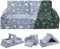 BEJOY Spielsofa, Modulare Kindersofa Stuhl für Spielzimmer, Convertible Fold Out Schaumstoff Spielen Spielsofa für Kinder Set für Mädchen Jungen 11-teilig, leuchtende Stern