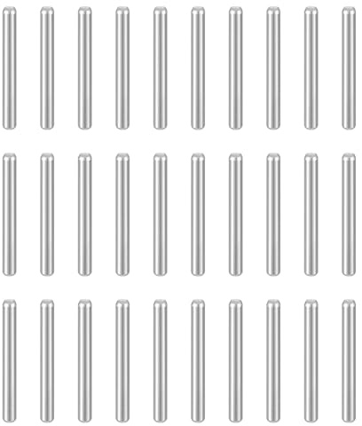 QUARKZMAN 100Pcs Perno Cilindrico M2 (2Mm) X 18Mm 304 Acciaio Inossidabile Supporto Mensola Perno Cilindrico Elementi Di Fissaggio Per Dispositivi Metallici, Argento