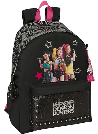 K-POP Demon Hunters - ENERGY - Mochila para Portátil 14.1, Ideal para Jóvenes de Diferentes Edades, Cómoda y Versátil, Resistencia, 31x13x43 cm
