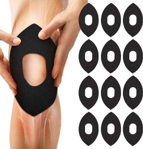 BKEPDY 12 Pezzi Tape Sportivo Ginocchio Impermeabile Tape Kinesiologico Elevata Elasticità Supporto Muscolare Antistress per Corsa Nuoto Basket Yoga