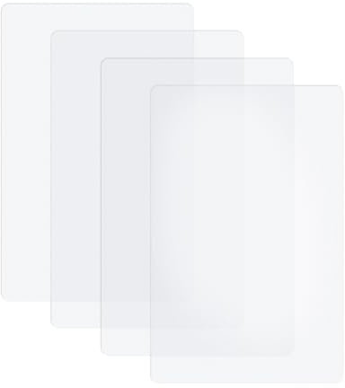 4 Pezzi Tovagliette Americane Lavabili, 40 x 30 cm Sottocoppe Trasparenti Lavabili, Antiscivolo per Casa, Ristorante, Cucina, Hotel