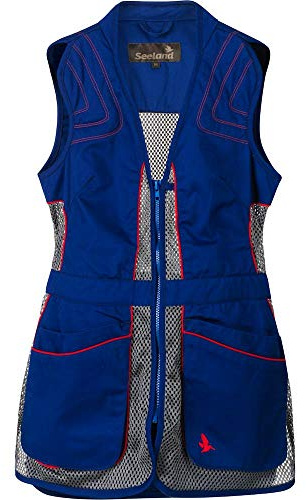 Seeland | Women's Skeet Vest | Practical Hunting Hiking & Trekking Attire | For Recreational & Competitive Use | Blue | XL
