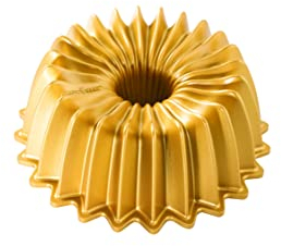 Nordic Ware Backform Brilliance Bundtpfanne für 6 Tassen, Aluminium, goldfarben, 21 cm x 20,6 cm, NW 93277