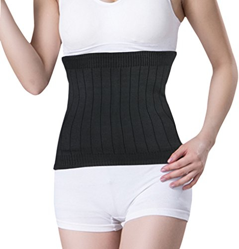 IPENNY Womens Mens Warm Knitted Abdominal Binder Kidney Warmer Soft Warm Cashmere Waist Abdominal Protector Waist Warmer, Back Slim Postpartum Wrap Belt