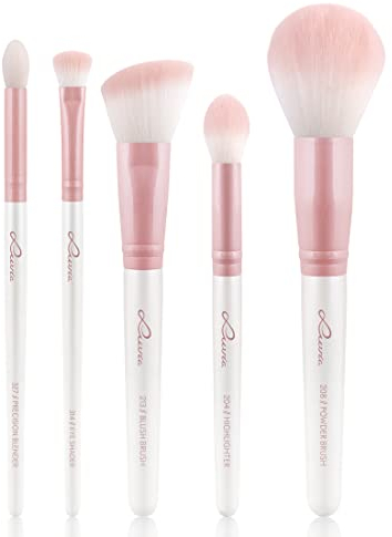 Make-Up Pinselset Luvia, Daily Essentials Brush Set, Puder- Und Augenpinsel Im Set, 5 Vegane Kosmetikpinsel