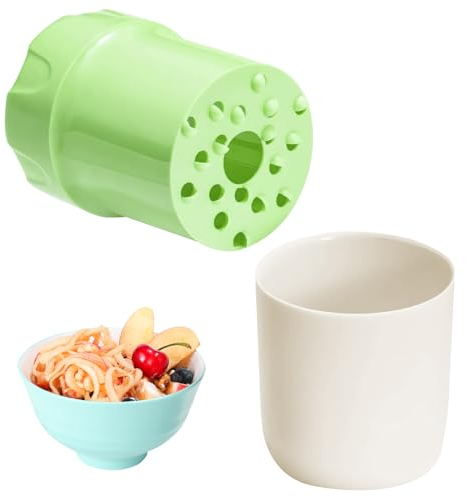 Grattugia per mele, grattugia manuale, grattugia per frutta, grattugia per formaggio, utensile da cucina multifunzione per verdure, pere, patate, gelato, utensili da cucina (verde)