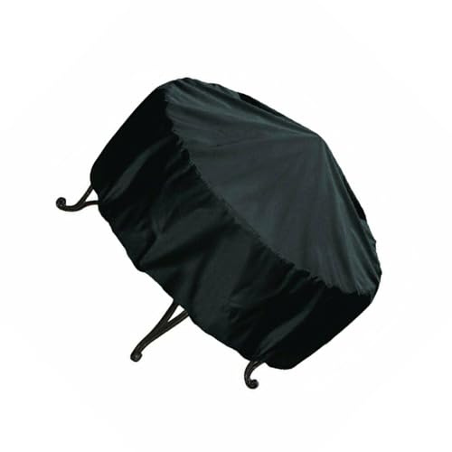 siduytin Runda BBQ-överdrag Enkel att rengöra Dammtät och vattentät Oxford-nylon eldbordsöverdrag Grillöverdrag Grillöverdrag, 122 * 45 cm