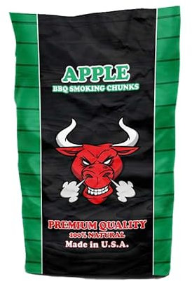 TORO - Chunks Apple pour fumoirs et barbecue, bois de pommier, idéal pour viande de porc, poulet, poisson et légumes, cuissons longues, fumage doux et sucré, 7,07 litres